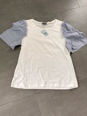 Ann Taylor White Crewneck Top